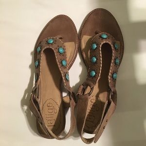 COPY - Latigo shoes turquoise n tan